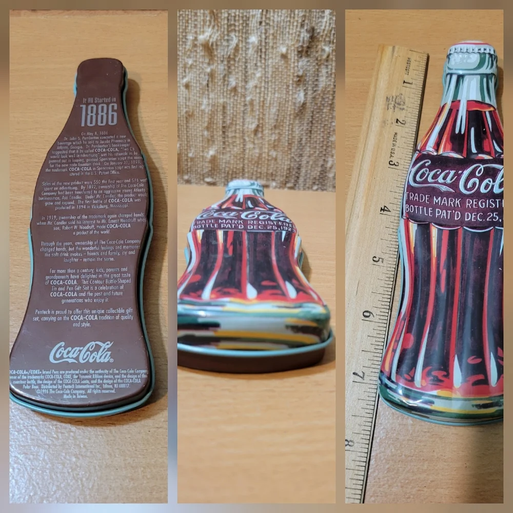 Vintage 1996 Coca-Cola Collector Tin w/Pen